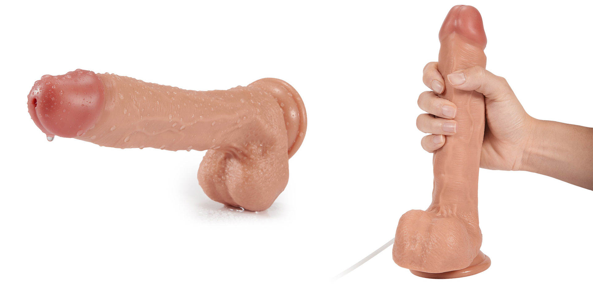 G-Spot Ejaculating Dildo With Strong Suction Cup.