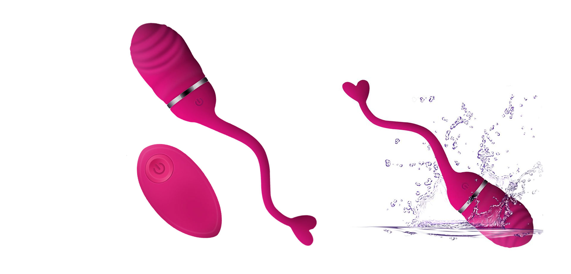 Waterproof remote controlled egg vibrator.